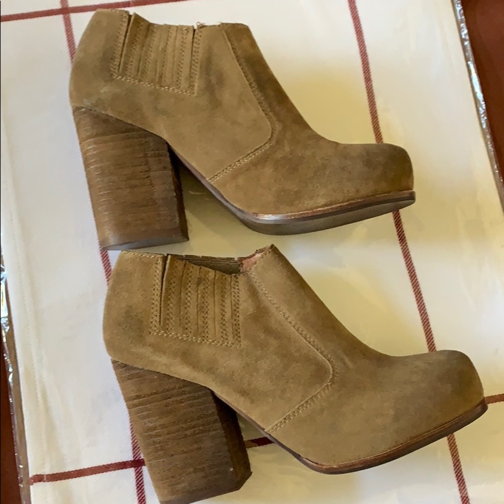 Jeffery Campbell Suede Distressed Ankle Boots